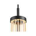 SLV LED 1-Phasen-Pendelleuchte QUIMERA PHASE, 8W 2700K 320lm, CRi >90, dimmbar, dunkel bronze