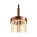 SLV 1-phase pendant luminaire QUIMERA PHASE cylindrical IP20, copper dimmable
