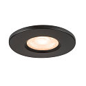 SLV cover UNIVERSAL DOWNLIGHT IP65 round, rigid, closed, airtight, black