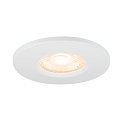SLV cover UNIVERSAL DOWNLIGHT IP65 round, rigid, closed, airtight, white