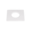 cover UNIVERSAL DOWNLIGHT IP65 square, rigid, closed, airtight, white