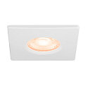 SLV Abdeckung f�r LED Einbauleuchte UNIVERSAL DOWNLIGHT PHASE, IP65 (Outdoor + Indoor), quadratisch, starr, wei�