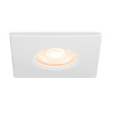 SLV Abdeckung f�r LED Einbauleuchte UNIVERSAL DOWNLIGHT PHASE, IP65 (Outdoor + Indoor), quadratisch, starr, wei�