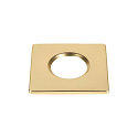 cover UNIVERSAL DOWNLIGHT IP65 square, rigid, closed, airtight, gold matt