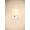 SLV wall luminaire VARYT round, without shade E14 IP44, white dimmable