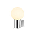 SLV wall luminaire VARYT round, without shade E14 IP44, chrome dimmable