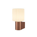 SLV Wandleuchte VARYT, IP44, rund, E14 max. 6W, ohne Schirm / Abdeckung, kupfer