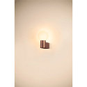 SLV Wandleuchte VARYT, IP44, rund, E14 max. 6W, ohne Schirm / Abdeckung, kupfer