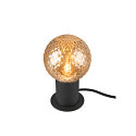 SLV table lamp VARYT round, without shade E14, black dimmable