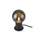 SLV table lamp VARYT round, without shade E14, black dimmable
