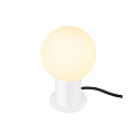 SLV table lamp VARYT round, without shade E14, white dimmable