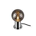 SLV table lamp VARYT round, without shade E14, chrome dimmable