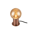 SLV table lamp VARYT round, without shade E14, copper dimmable