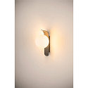 SLV Wandleuchte SUN PHASE, G9 max. 40W (LED), schwarz, rund