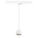 SLV 3-phase pendant luminaire LIGHT EYE� 90 down, ball shaped GU10 IP20, white matt dimmable