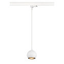 SLV 3-phase pendant luminaire LIGHT EYE� 90 down, ball shaped GU10 IP20, white matt dimmable