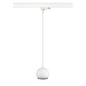 SLV 3-phase pendant luminaire LIGHT EYE� 90 down, ball shaped GU10 IP20, white matt dimmable