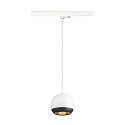 SLV 3-phase pendant luminaire LIGHT EYE� 150 down, ball shaped GU10 IP20, white matt dimmable