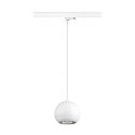 SLV 3-phase pendant luminaire LIGHT EYE� 150 down, ball shaped GU10 IP20, white matt dimmable
