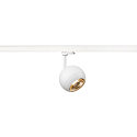 3-phase spot LIGHT EYE� 150 swivelling, rotatable, ball shaped GU10 IP20, white matt dimmable
