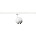 SLV 3-phase spot LIGHT EYE� 150 swivelling, rotatable, ball shaped GU10 IP20, white matt dimmable
