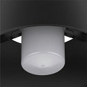 SLV Outdoor Deckenleuchte PHOTONI CYL, IP68 IK08, zylindrisch, E27, Aluminium, seeluft-best�ndig, schwarz matt / opal