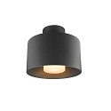 SLV Outdoor Deckenleuchte PHOTONI CYL, IP68 IK08, zylindrisch, E27, Aluminium, seeluft-best�ndig, schwarz matt / opal