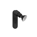 SLV wall and ceiling luminaire PURI 2.0 BASIC SWITCH round, with switch GU10 IP20, black dimmable