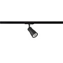 SLV 1-phase spot PURI 2.0 - DOME half round, adjustable GU10 IP20, black dimmable