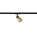 SLV 1-phase spot PURI 2.0 - DOME half round, adjustable GU10 IP20, gold, black dimmable