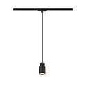 1-phase pendant luminaire PURI 2.0 - TUBE cylindrical GU10 IP20, black dimmable