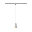 1-phase pendant luminaire PURI 2.0 - CONE conical GU10 IP20, grey dimmable