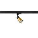 SLV 3-Phasen-Strahler PURI 2.0 DOME, GU10 max. 6W, drehbar und schwenkbar, schwarz / gold