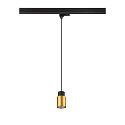 SLV 3-Phasen Pendelleuchte PURI 2.0 TUBE, GU10 max. 6W, schwarz / gold