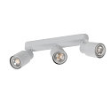 SLV wall and ceiling luminaire PURI 2.0 - TUBE 3 flames, long GU10 IP20, grey dimmable