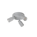 SLV wall and ceiling luminaire PURI 2.0 - TUBE 3 flames, round GU10 IP20, grey dimmable
