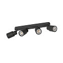 SLV wall and ceiling luminaire PURI 2.0 - TUBE 4 flames, long GU10 IP20, black dimmable