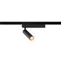 SLV 1-phase spot GRIP! S PHASE swivelling, for VDU workstation IP20, black dimmable