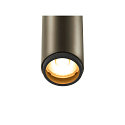 SLV 1-phase spot GRIP! S PHASE swivelling, for VDU workstation IP20, bronze dimmable