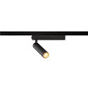 SLV 1-phase spot GRIP! S PHASE swivelling, for VDU workstation IP20, black dimmable