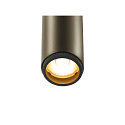SLV 1-phase spot GRIP! S PHASE DTW swivelling, for VDU workstation, Dim-To-Warm IP20, bronze dimmable