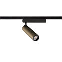 SLV 1-phase spot GRIP! M PHASE swivelling, for VDU workstation IP20, bronze dimmable
