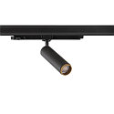 SLV 3-phase spot GRIP! M DALI DTW swivelling, DALI controllable, Dim-To-Warm, UGR < 19 IP20, black dimmable