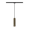 SLV 1-phase pendant luminaire GRIP! L GU10 GU10 IP20, bronze dimmable