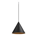 pendant luminaire MAGICO 38 E27 IP20, black matt dimmable