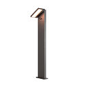 SLV solar bollard lamp ABRIDOR POLE 100 HYBRID rotatable, with sensor, CCT Switch IP65, anthracite, mat 