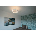 SLV LED Wand- und Deckenleuchte ONE PHASE, Up/Down, � 40cm, 14W 2700/3000K (CCT Switch) 2x130�, CRi >90, dimmbar, wei�