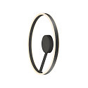 SLV wall and ceiling luminaire ONE PHASE � 60CM up / down, CCT Switch, ring shape IP20, black matt dimmable