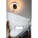 SLV wall and ceiling luminaire ONE DALI �40CM up / down, DALI controllable, CCT Switch, ring shape IP20, black dimmable