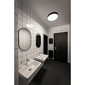 SLV LED Wand- und Deckenleuchte DECONA PHASE, rund, 23W 2700/3000K (CCT Switch), dimmbar, schwarz